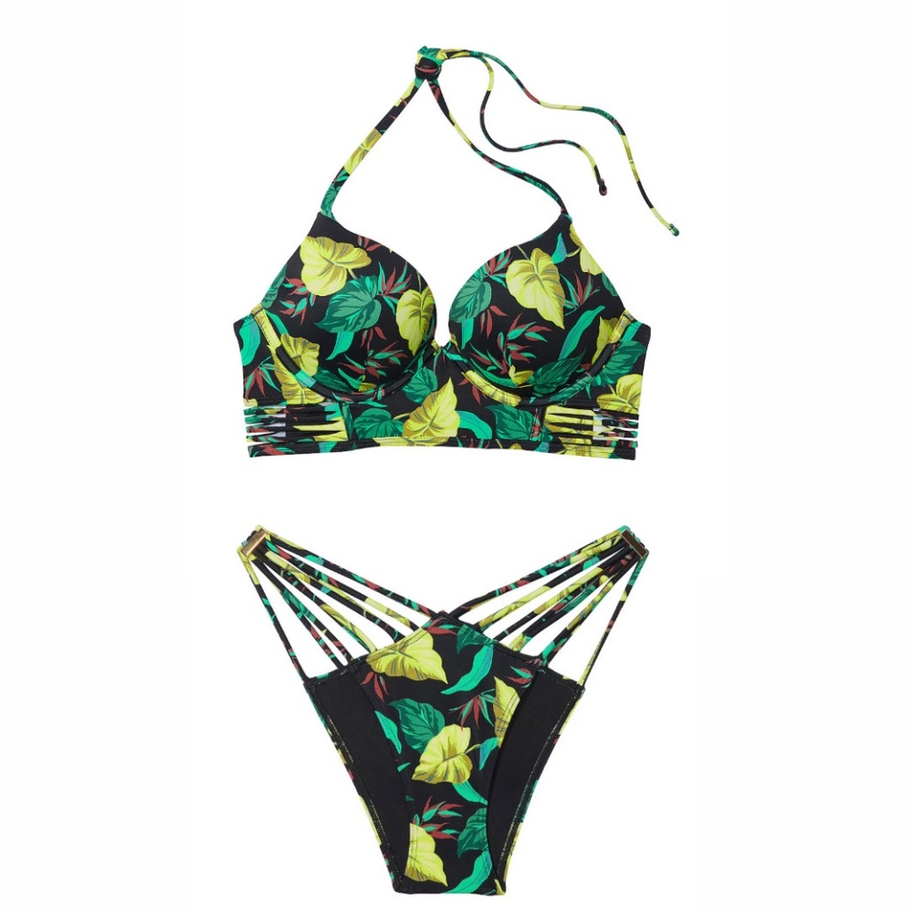 NWT Victoria Secret Women's Bombshell Push-Up Bikini Top + Bottom